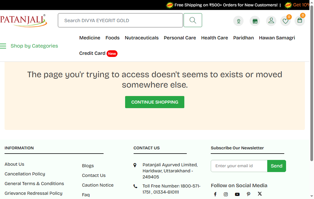 Zandu Care — EMI and Flexible Payment Options Displayed on PDP